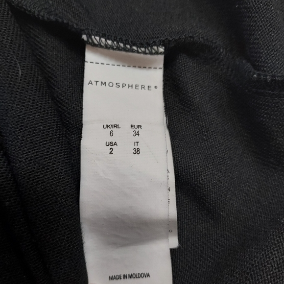 Atmosphere Black Knit Winter Dress. Size 2 - Picture 7 of 8